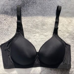 36A Wireless Push Up Bra Black